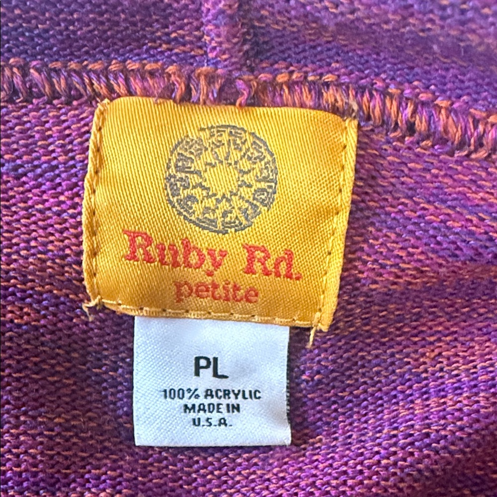 Ruby Rd. Multicolor Fringe Cardigan - image 2